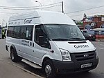 Бесплатный автобус Genser в пункт аренды автомобилей АрендаАвто-клы на Новорязанском шоссе